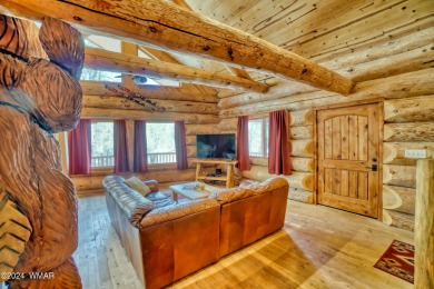 Custom FULL LOG cabin ON TWO LOTS . This Pinetop Lakes Country on Pinetop Lakes Golf and Country Club in Arizona - for sale on GolfHomes.com, golf home, golf lot