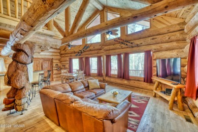 Custom FULL LOG cabin ON TWO LOTS . This Pinetop Lakes Country on Pinetop Lakes Golf and Country Club in Arizona - for sale on GolfHomes.com, golf home, golf lot