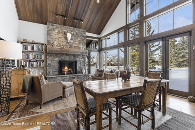 This charming home is a great opportunity to own in the Cabins on Jackson Hole Golf and Tennis Club in Wyoming - for sale on GolfHomes.com, golf home, golf lot