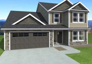 The Ridge plan! The primary suite, laundry, and living area fill on Woodfin Ridge Golf Club in South Carolina - for sale on GolfHomes.com, golf home, golf lot