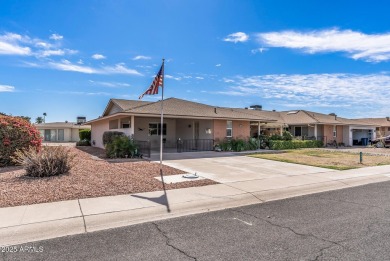 Discover this charming Gemini-Twin home in the 55+ community of on Sun City Lakes West and East in Arizona - for sale on GolfHomes.com, golf home, golf lot