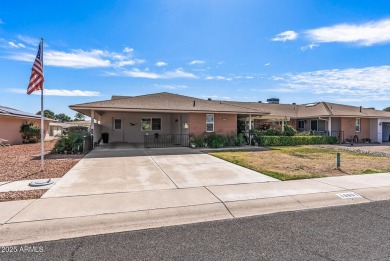 Discover this charming Gemini-Twin home in the 55+ community of on Sun City Lakes West and East in Arizona - for sale on GolfHomes.com, golf home, golf lot