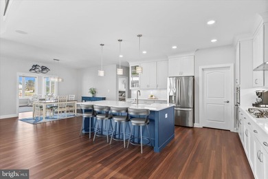 The welcoming covered entry of 33418 Islander Drive invites you on The Peninsula Golf and Country Club in Delaware - for sale on GolfHomes.com, golf home, golf lot