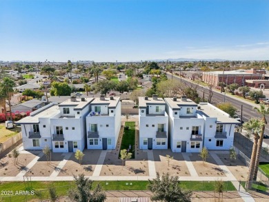 This brand-new boutique townhouse community features six on Encanto 18 Golf Course in Arizona - for sale on GolfHomes.com, golf home, golf lot