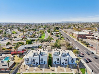 This brand-new boutique townhouse community features six on Encanto 18 Golf Course in Arizona - for sale on GolfHomes.com, golf home, golf lot