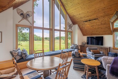 Bordering the 11th fairway of the prestigious Teton Pines golf on Teton Pines Golf Club in Wyoming - for sale on GolfHomes.com, golf home, golf lot