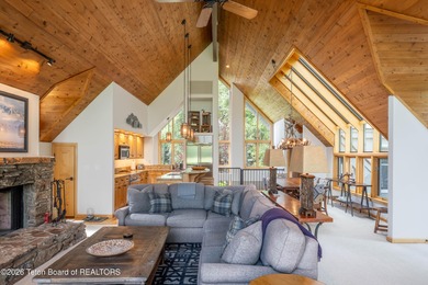 Bordering the 11th fairway of the prestigious Teton Pines golf on Teton Pines Golf Club in Wyoming - for sale on GolfHomes.com, golf home, golf lot