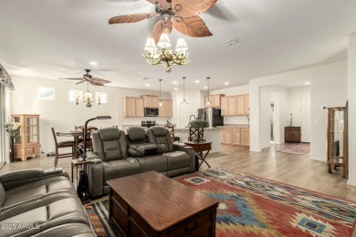 Built in 2023 and better than new, this home in the 55+ Del Webb on Copper Canyon Golf Club in Arizona - for sale on GolfHomes.com, golf home, golf lot