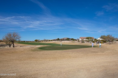 Nestled by the picturesque 17th fairway, this Cortez model on Saddlebrooke Ranch Golf Club in Arizona - for sale on GolfHomes.com, golf home, golf lot
