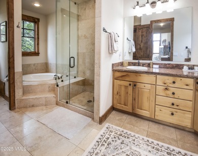 Spacious, warm, and sunny, fully furnished mountain decor home on Eagle Vail Golf Course in Colorado - for sale on GolfHomes.com, golf home, golf lot