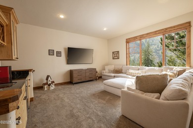 Spacious, warm, and sunny, fully furnished mountain decor home on Eagle Vail Golf Course in Colorado - for sale on GolfHomes.com, golf home, golf lot