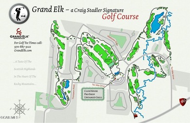 Beautiful homesite on the hole #5 of the Grand Elk Golf Course on Grand Elk Ranch and Club in Colorado - for sale on GolfHomes.com, golf home, golf lot