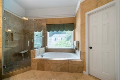 Beautifully situated on a private golf course lot, this stunning on Trophy Club of Apalachee in Georgia - for sale on GolfHomes.com, golf home, golf lot