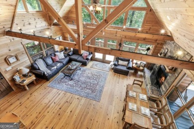 Mountain chalet with views of Sharptop Mountain in the Amenity on Bent Tree Golf Course in Georgia - for sale on GolfHomes.com, golf home, golf lot