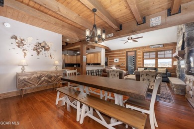 This stunning mountain retreat offers a perfect blend of rustic on Grand Elk Ranch and Club in Colorado - for sale on GolfHomes.com, golf home, golf lot
