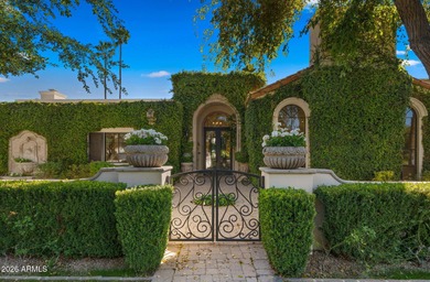 This elegant European-style estate, tucked within one of on Camelback Golf Club in Arizona - for sale on GolfHomes.com, golf home, golf lot