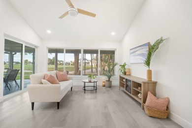 This gorgeous golf-view home has been totally renovated in 2024 on The Golf Club of Jupiter in Florida - for sale on GolfHomes.com, golf home, golf lot