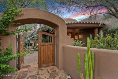 This spectacular custom home is a true desert retreat, ideally on The Boulders Resort Golf Club in Arizona - for sale on GolfHomes.com, golf home, golf lot