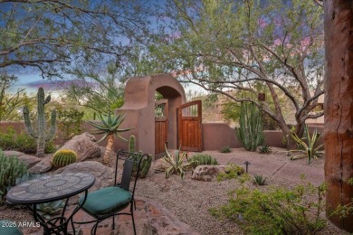 This spectacular custom home is a true desert retreat, ideally on The Boulders Resort Golf Club in Arizona - for sale on GolfHomes.com, golf home, golf lot