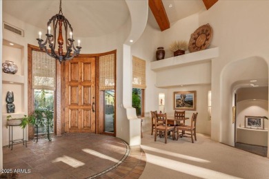 This spectacular custom home is a true desert retreat, ideally on The Boulders Resort Golf Club in Arizona - for sale on GolfHomes.com, golf home, golf lot