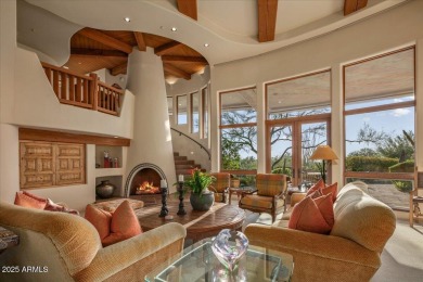 This spectacular custom home is a true desert retreat, ideally on The Boulders Resort Golf Club in Arizona - for sale on GolfHomes.com, golf home, golf lot