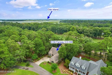 This beautiful home, across from a pretty pond, is located along on Lockwood Folly Country Club in North Carolina - for sale on GolfHomes.com, golf home, golf lot