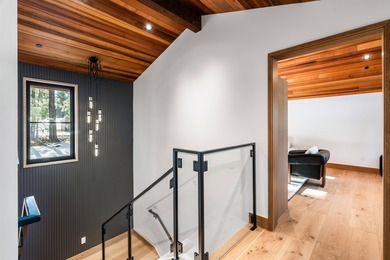 Just off the 18th tee box, Par 5 is a refined mountain retreat on Lahontan Golf Club - Lahontan in California - for sale on GolfHomes.com, golf home, golf lot