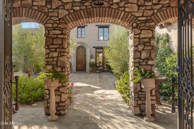 Imagine a Santa Barbara-inspired architectural gem situated on on Superstition Mountain Club - Lost Gold in Arizona - for sale on GolfHomes.com, golf home, golf lot