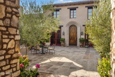 Imagine a Santa Barbara-inspired architectural gem situated on on Superstition Mountain Club - Lost Gold in Arizona - for sale on GolfHomes.com, golf home, golf lot