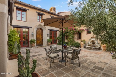 Imagine a Santa Barbara-inspired architectural gem situated on on Superstition Mountain Club - Lost Gold in Arizona - for sale on GolfHomes.com, golf home, golf lot