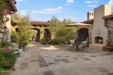 Imagine a Santa Barbara-inspired architectural gem situated on on Superstition Mountain Club - Lost Gold in Arizona - for sale on GolfHomes.com, golf home, golf lot