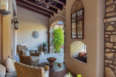 Imagine a Santa Barbara-inspired architectural gem situated on on Superstition Mountain Club - Lost Gold in Arizona - for sale on GolfHomes.com, golf home, golf lot