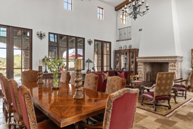 Imagine a Santa Barbara-inspired architectural gem situated on on Superstition Mountain Club - Lost Gold in Arizona - for sale on GolfHomes.com, golf home, golf lot