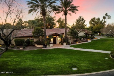 Santa Barbarian mission-style masonry home built with character on Camelback Golf Club in Arizona - for sale on GolfHomes.com, golf home, golf lot