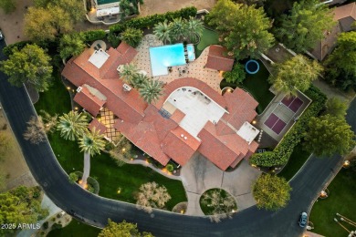 Santa Barbarian mission-style masonry home built with character on Camelback Golf Club in Arizona - for sale on GolfHomes.com, golf home, golf lot