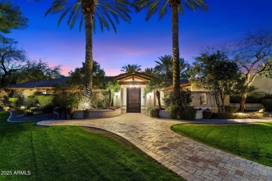 Santa Barbarian mission-style masonry home built with character on Camelback Golf Club in Arizona - for sale on GolfHomes.com, golf home, golf lot