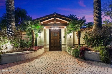 Santa Barbarian mission-style masonry home built with character on Camelback Golf Club in Arizona - for sale on GolfHomes.com, golf home, golf lot