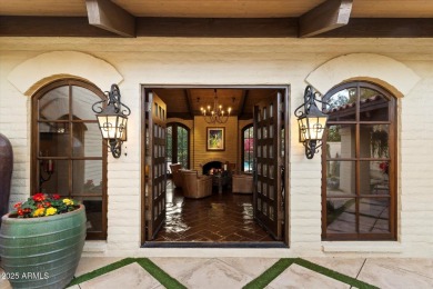 Santa Barbarian mission-style masonry home built with character on Camelback Golf Club in Arizona - for sale on GolfHomes.com, golf home, golf lot