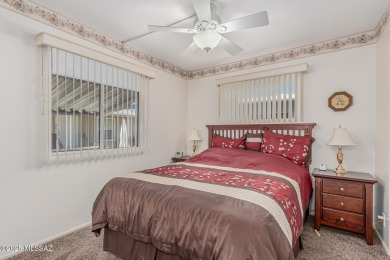 This 2 bedroom/2bath mobile home is immaculate and incredibly on Tucson Estates Golf Course in Arizona - for sale on GolfHomes.com, golf home, golf lot