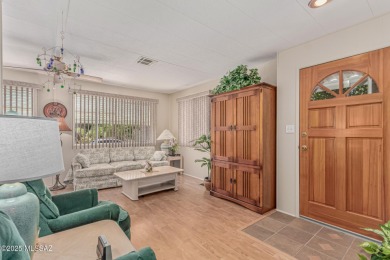 This 2 bedroom/2bath mobile home is immaculate and incredibly on Tucson Estates Golf Course in Arizona - for sale on GolfHomes.com, golf home, golf lot