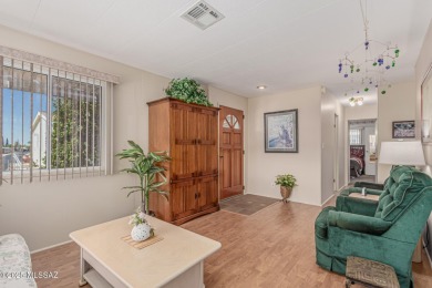This 2 bedroom/2bath mobile home is immaculate and incredibly on Tucson Estates Golf Course in Arizona - for sale on GolfHomes.com, golf home, golf lot