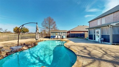 Gorgeous 2-story situated on the 14th tee box of the Waterview on Jim Boggs in Texas - for sale on GolfHomes.com, golf home, golf lot