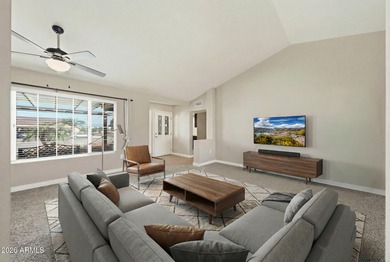 This stunning Wexford model sits on an oversized corner on Trail Ridge Golf Course in Arizona - for sale on GolfHomes.com, golf home, golf lot