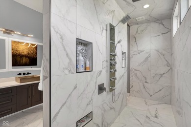 This almost new luxury home was built in 2020 with every detail on Dyes Walk Golf Course in Indiana - for sale on GolfHomes.com, golf home, golf lot