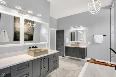 This almost new luxury home was built in 2020 with every detail on Dyes Walk Golf Course in Indiana - for sale on GolfHomes.com, golf home, golf lot