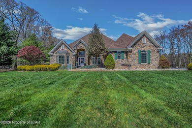 Private tree-lined driveway leads to this stunning 5 bedroom 6 on Blue Ridge Trail Golf Club in Pennsylvania - for sale on GolfHomes.com, golf home, golf lot