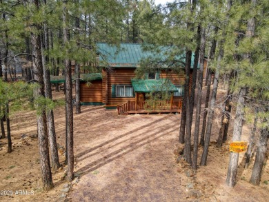 Fully Furnished! Private cabin in the pines, a true sanctuary! on Pinetop Lakes Country Club in Arizona - for sale on GolfHomes.com, golf home, golf lot