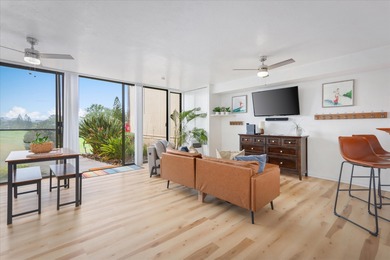 Beautifully furnished ground-floor corner unit located directly on Waikoloa Village Golf Club in Hawaii - for sale on GolfHomes.com, golf home, golf lot