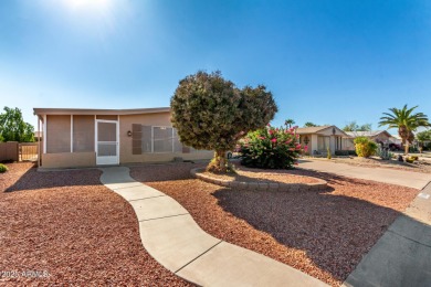 Step into your ideal 55+ lifestyle w/ this 2-bed/2-bath home in on Sun Lakes Country Club in Arizona - for sale on GolfHomes.com, golf home, golf lot