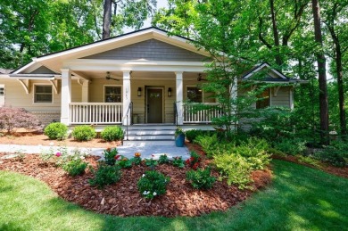 Stunning home with a rocking chair front porch on a friendly on Bobby Jones Golf Club in Georgia - for sale on GolfHomes.com, golf home, golf lot